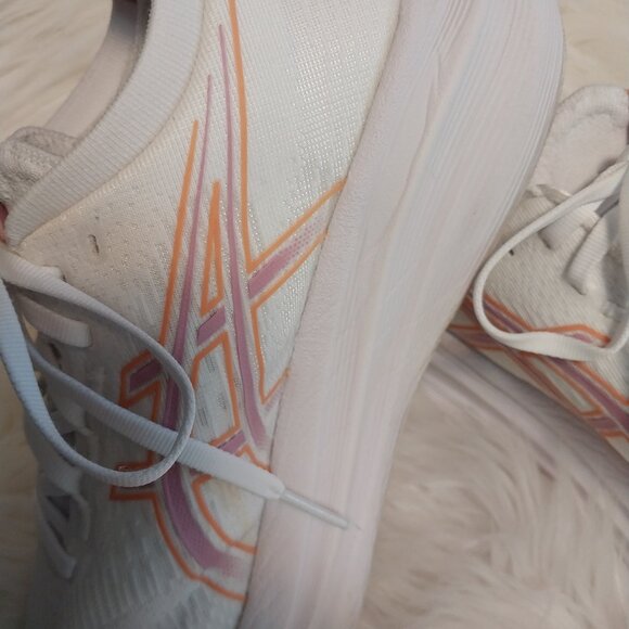 ASICS Women's White and Pink Sneakers - Picture 3 of 9